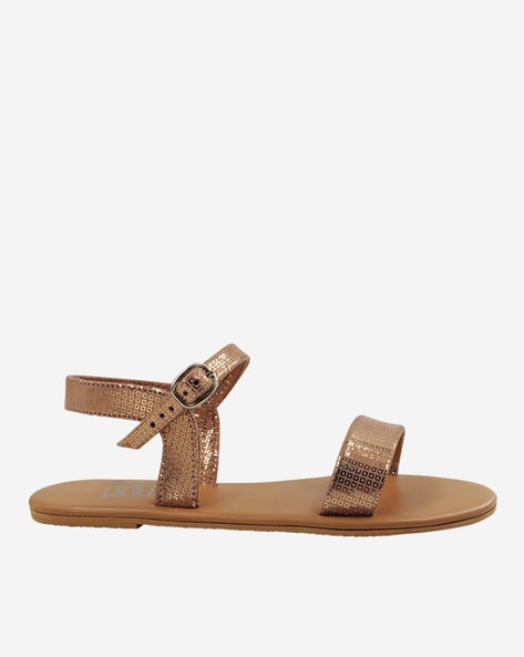 Rose gold toe post sandals hot sale