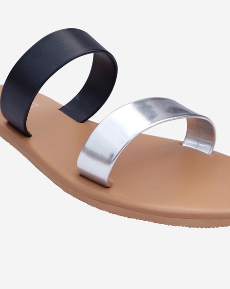 Buy Silver Flat Sandals for Women by Salario Online | Ajio.com