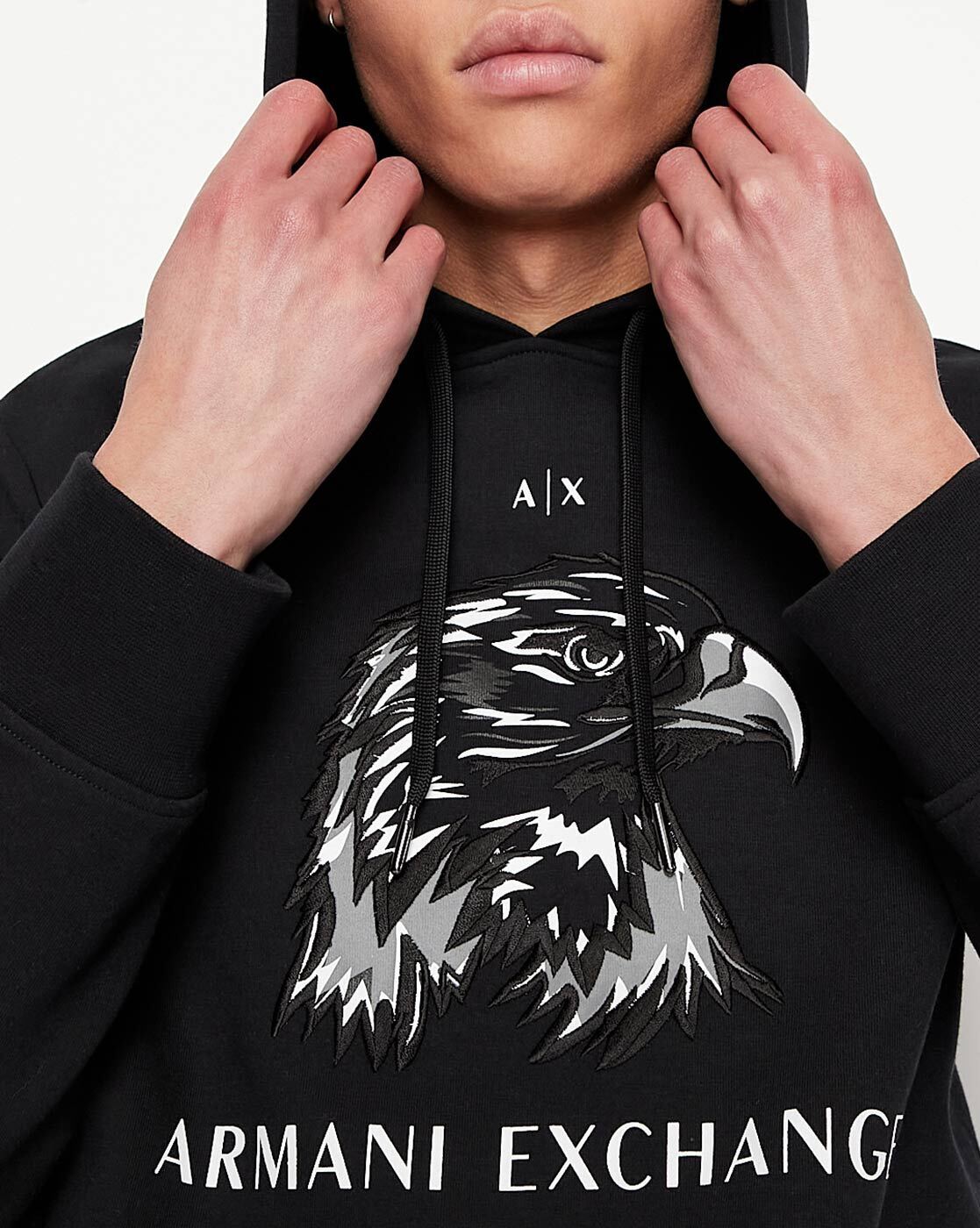 Armani exchange best sale eagle hoodie