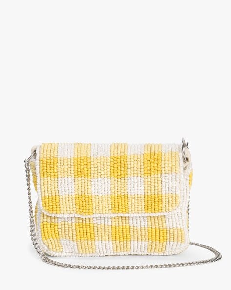 Embellished Multi-Purpose Pouch with Chain Strap