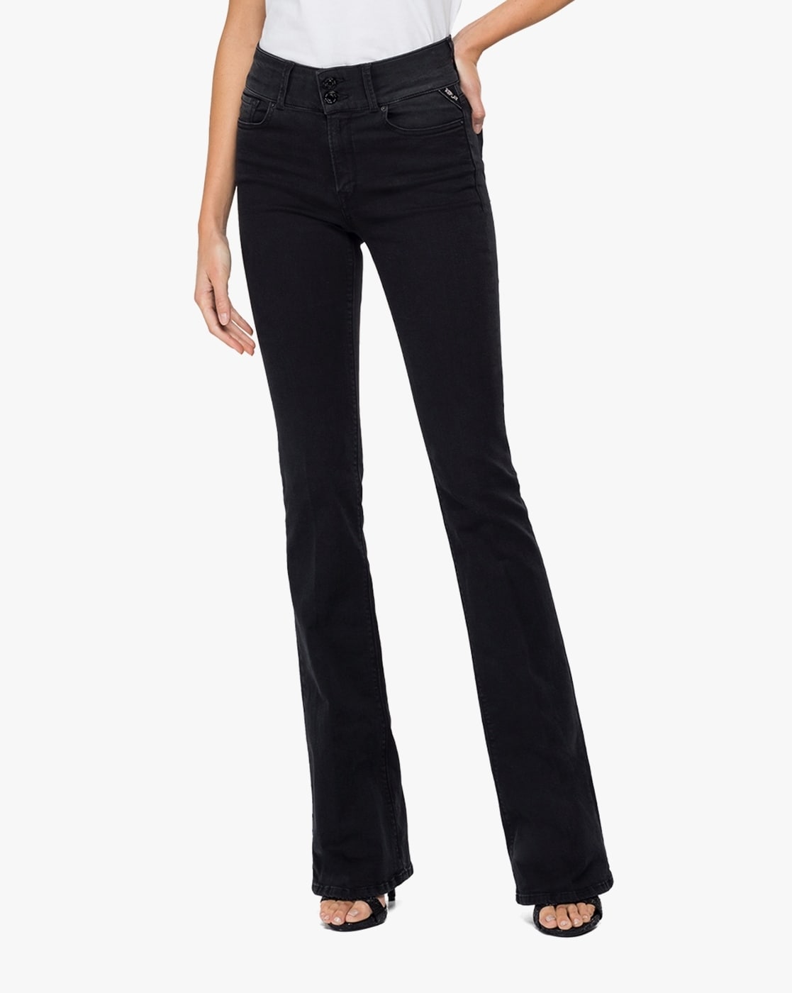 Buy AngelFab Bootcut Jeans for Women & Girls Stretchable Black Online at  Best Prices in India - JioMart.