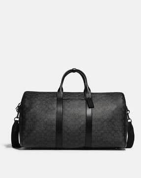 Buy Coach Gotham Signature Canvas Duffle Bag | Black Color Men