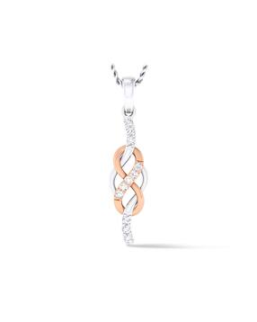 dishis Sterling Silver Rose-Gold Plated Pendant-picture-52