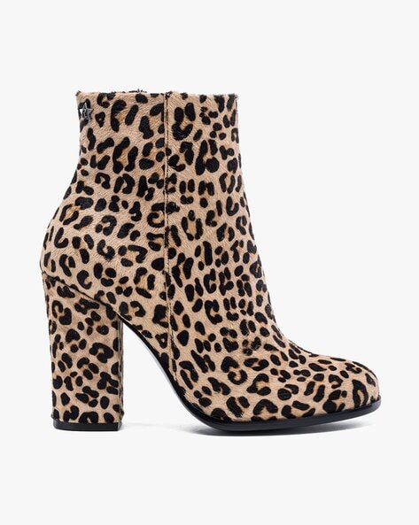 Plus Size - Betsey Johnson Leopard Pointed Toe Cylinder Heel (WW) - Torrid