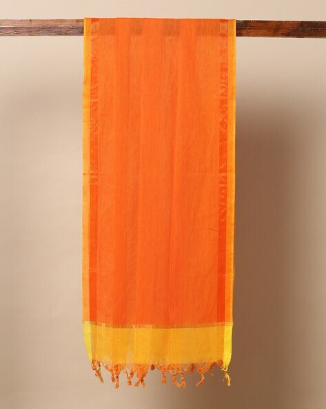 South Cotton Dupatta with Tassels Price in India
