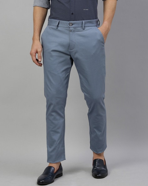 Buy Rare Rabbit Charcoal Regular Fit Trousers for Men Online @ Tata CLiQ