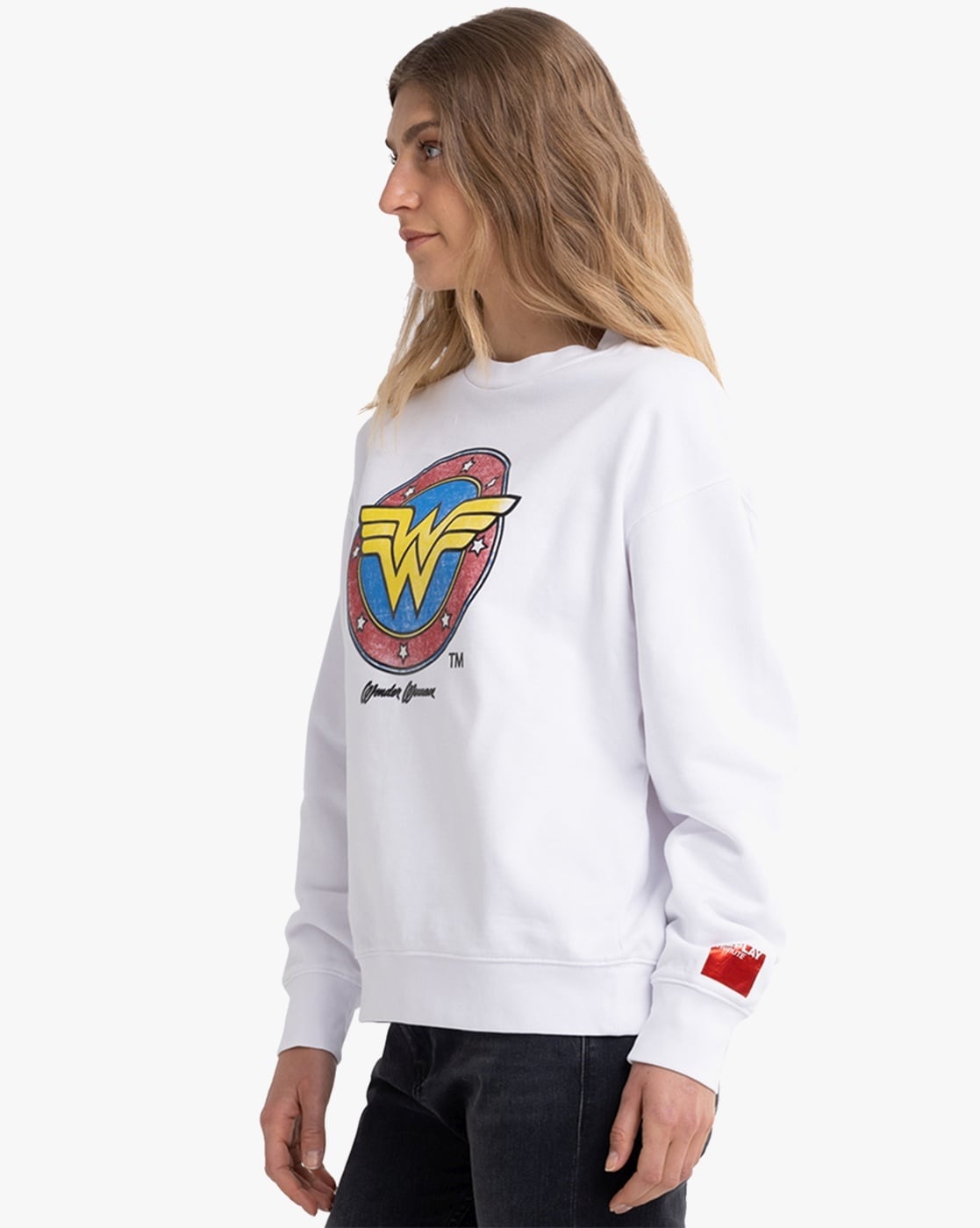 Dc - Wonder Woman Logo Dist - Crewneck Sweatshirt - X-Large 