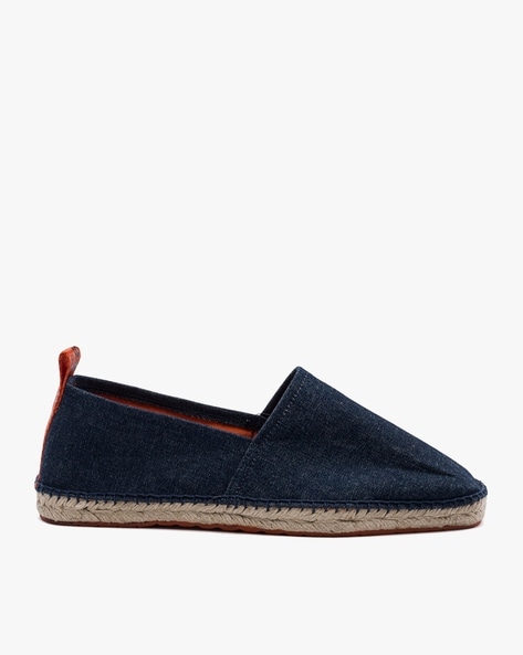 Tods Leather Slip-on Espadrilles in Blue for Men Mens Shoes Slip-on shoes Espadrille shoes and sandals Save 31% 
