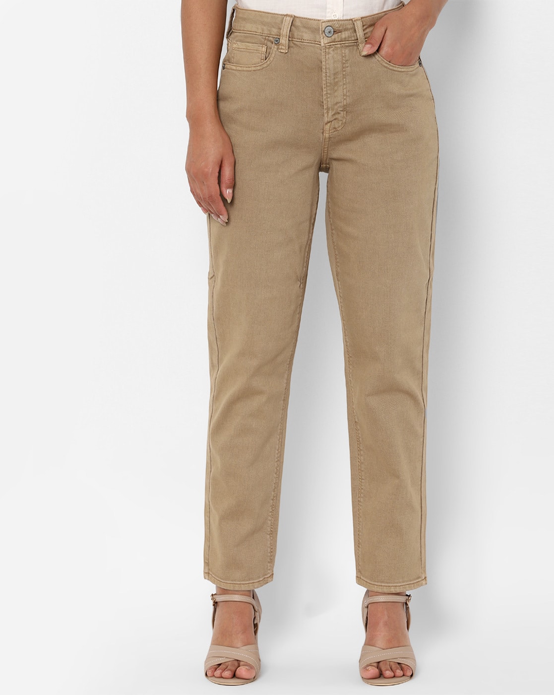 Women High-Rise Relaxed Trousers