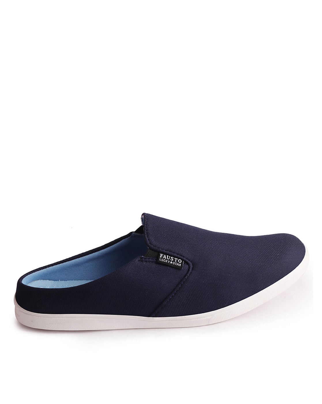 blue slip ons