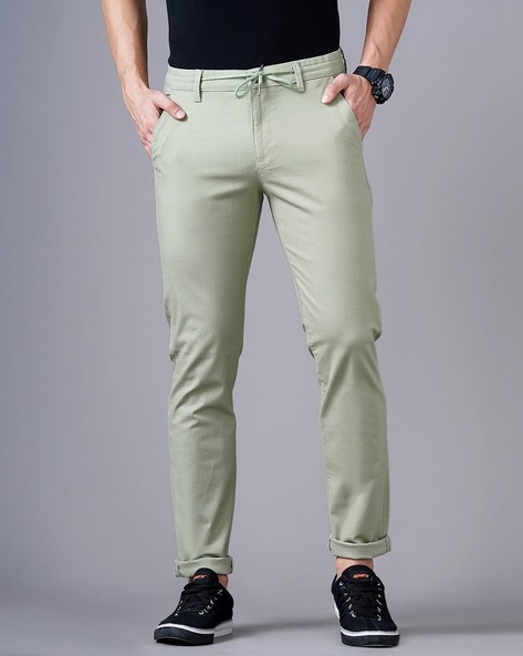 Flat-Front Slim Fit Trousers