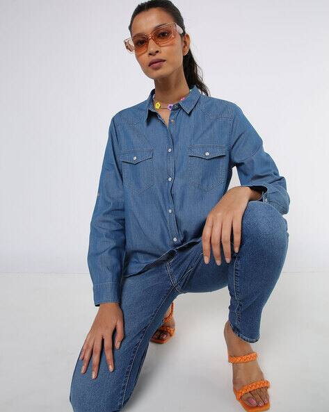Best Offers on Womens denim shirts upto 