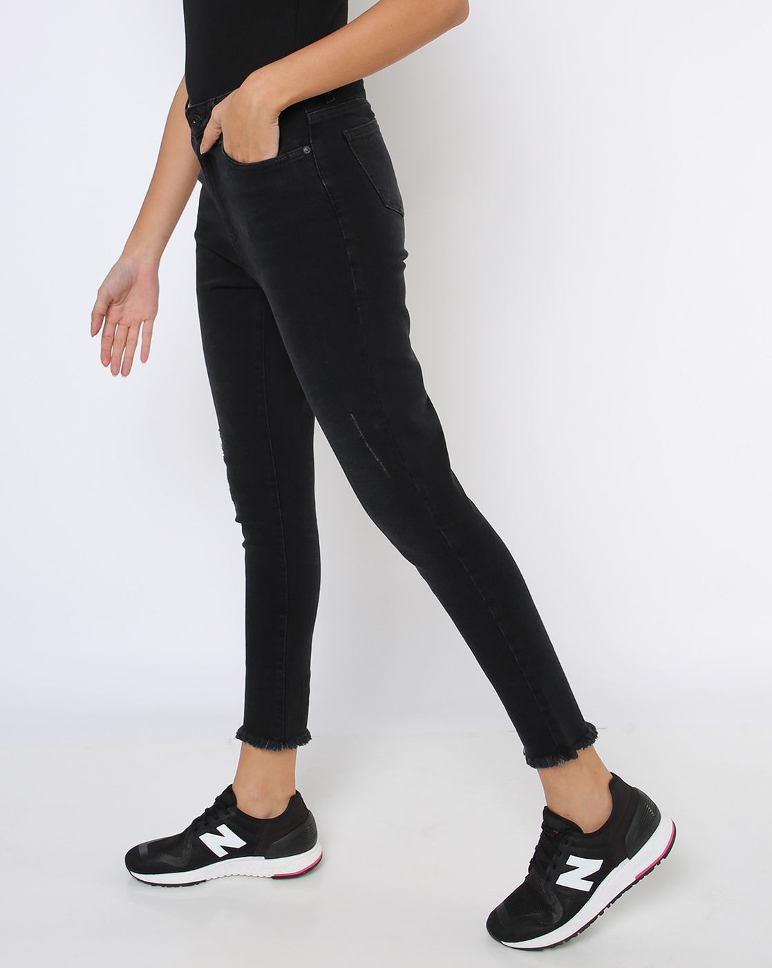 Buy Light Blue Jeans & Jeggings for Women by DNMX Online | Ajio.com