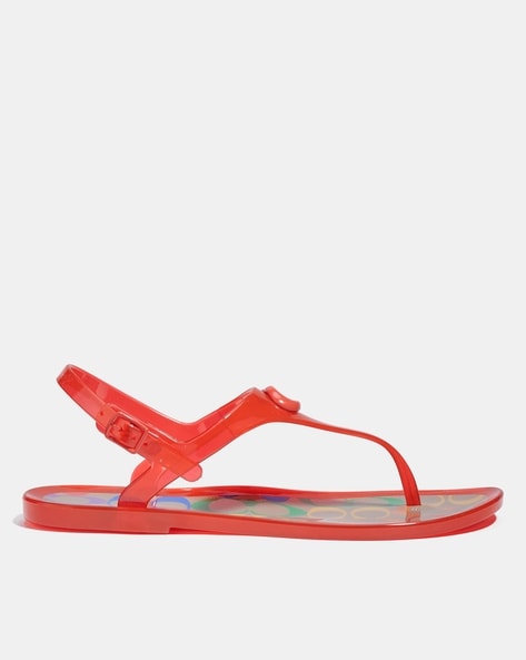 off white jelly slingback sandals