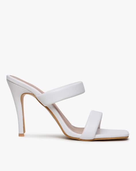 Buy White Heeled Sandals for Women by Sneak-a-Peek Online