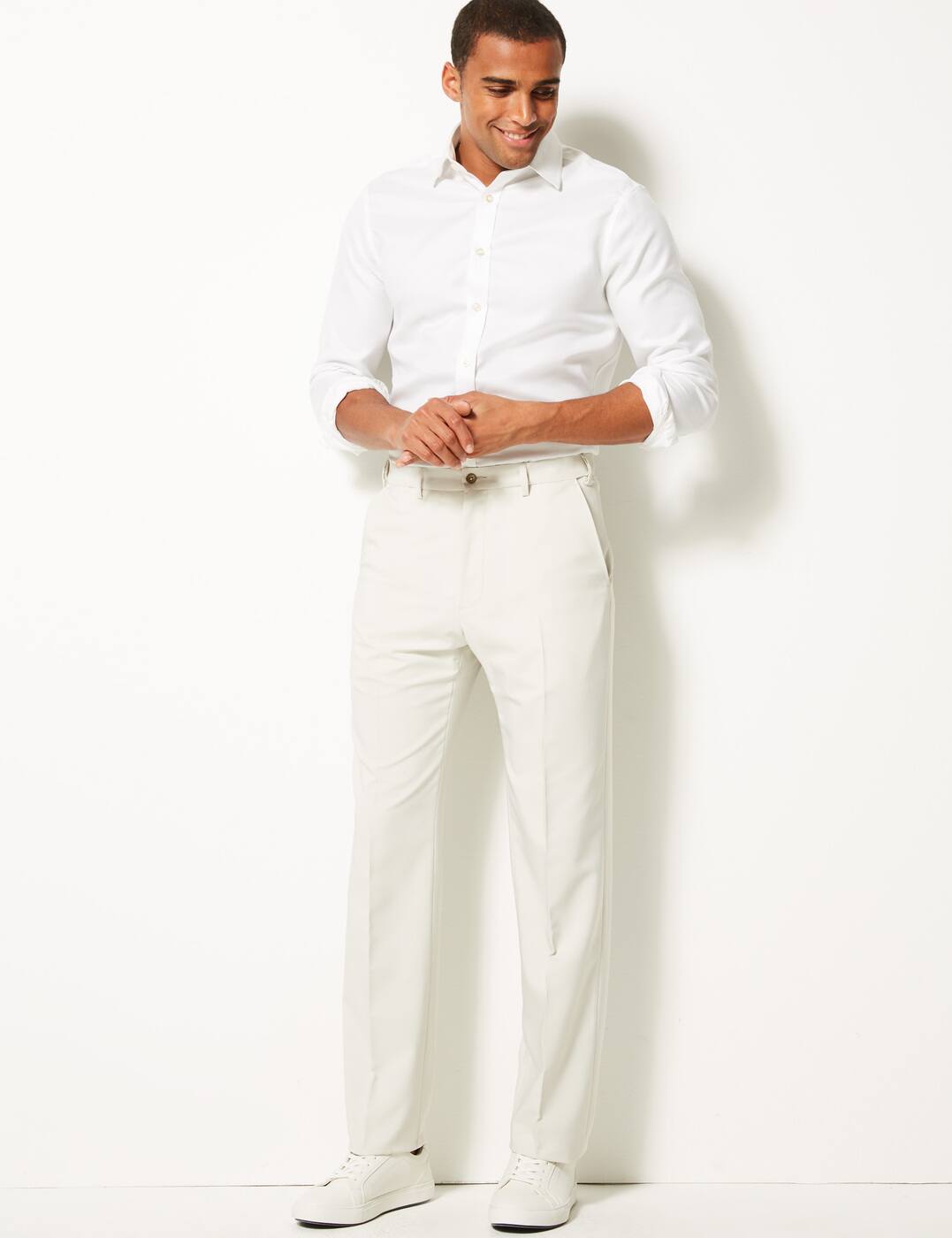 Buy White Trousers \u0026 Pants for Men by 