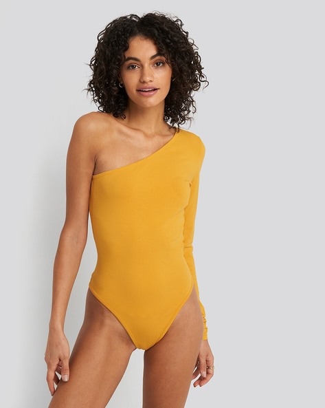 Mustard cheap yellow bodysuit