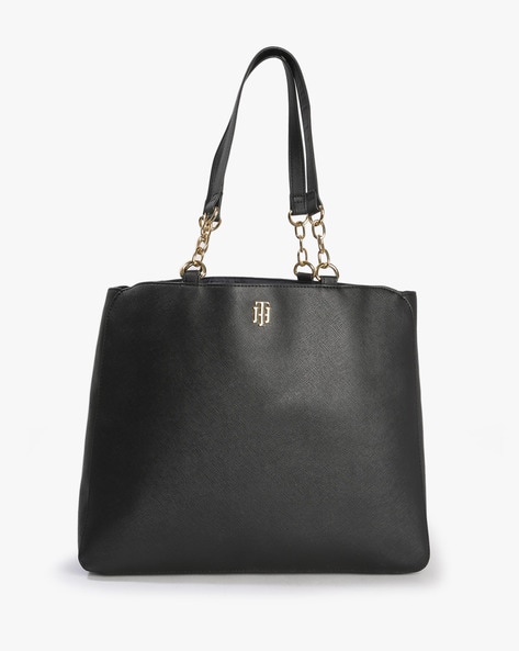 Tommy Hilfiger Chain-strap Tote Bag in Black