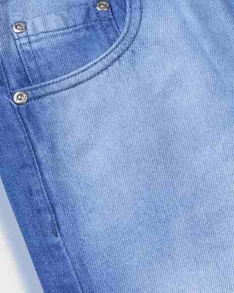 Heavily Washed Denim Jeans view 3
