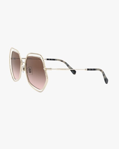 Buy Gold Sunglasses for Women by Miu Miu Online | Ajio.com