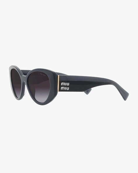 MIU MIU 1ab1a1 Black 06os Noir Cats Eyes Sunglasses Lens Category 3 for  sale online | eBay