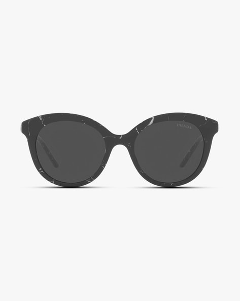 Buy PRADA 0PR 02YS UV-Protected Full-Rim Circular Sunglasses | Black Color  Women | AJIO LUXE