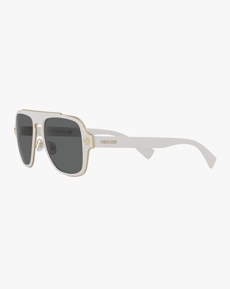 Buy VERSACE 0VE2199 Full-Rim UV-Protected Shield Sunglasses | Grey Color  Men | AJIO LUXE