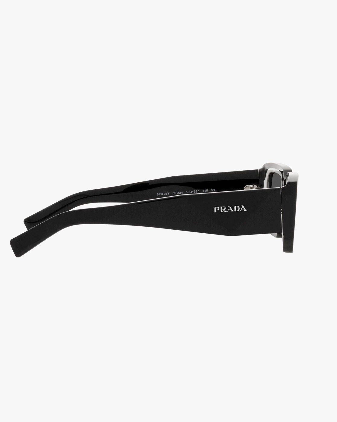 Prada Women Rectangle Black Sunglass | RivoliShop.com