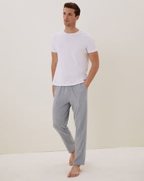 Heathered Pyjamas with Elasticated Waist