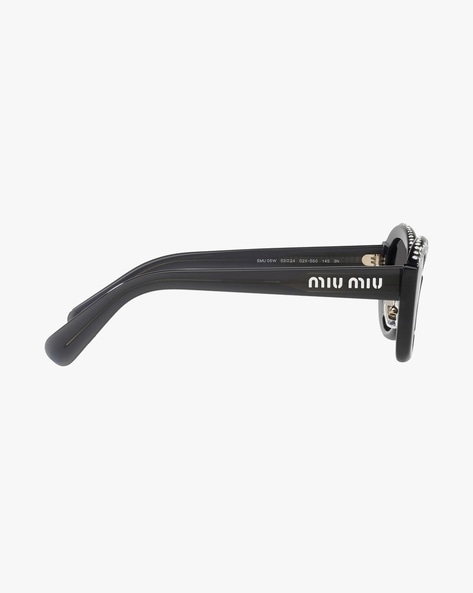 Miu Miu SMU06Z Oval Sunglasses | Fashion Eyewear US