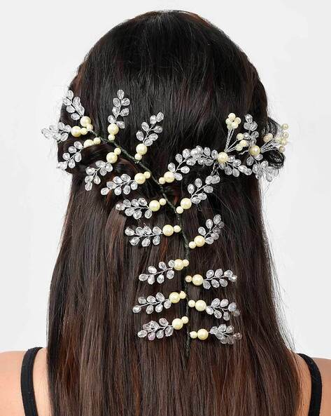 ASG 9 Pack Wedding Hairstyle Design Tools Pearl Hair Stick Pearl Hair Pins U  Shape Hair Clip Hair Accessories for Girls
