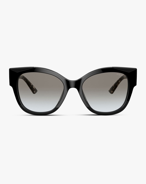 PRADA black acetate sunglasses with gold metal details – Loop Generation