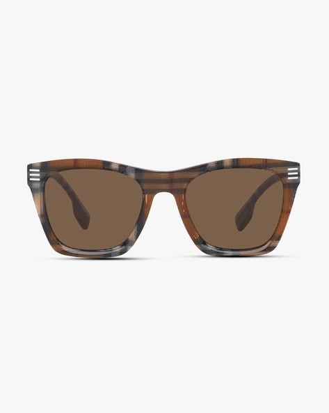 Buy BURBERRY 0BE4348 UV-Protected Square Sunglasses | Brown Color Men |  AJIO LUXE