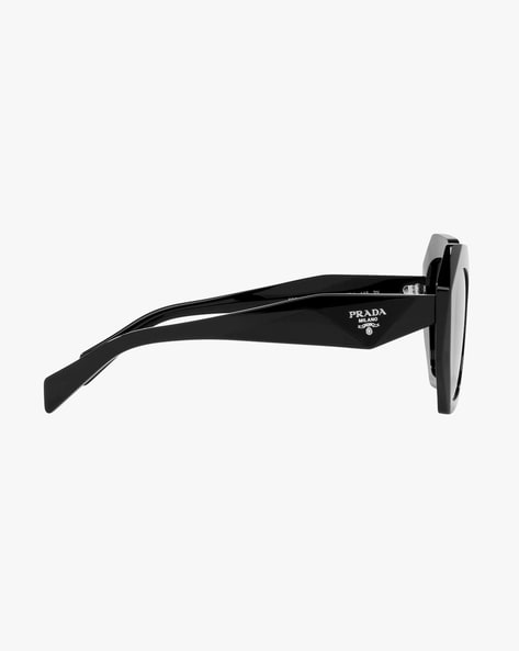 Buy PRADA 0PR 16WS Full-Rim Gradient Shield Sunglasses | Black Color Women  | AJIO LUXE