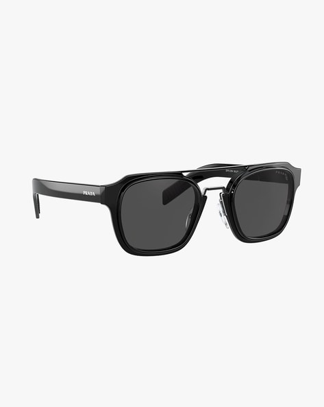Prada hexagonal black sunglasses