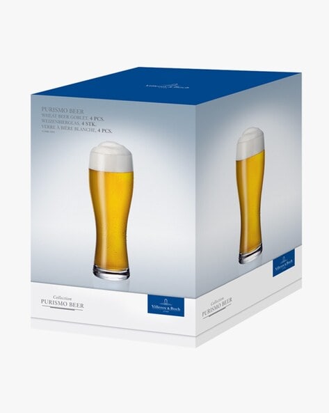 Purismo Pilsner Beer Glass, Set of 4