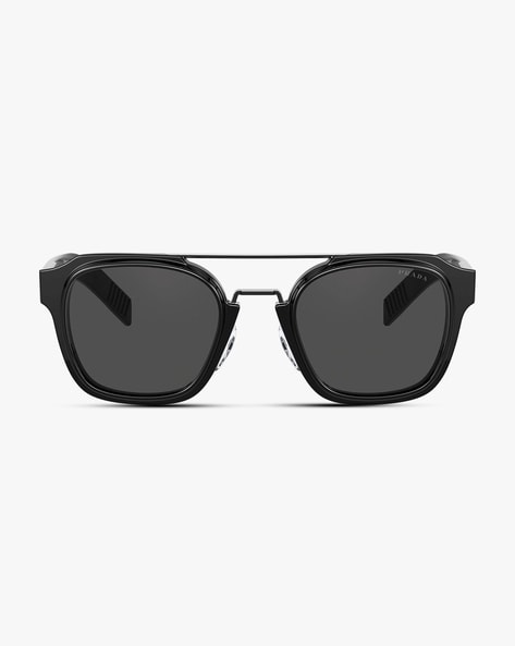 Buy PRADA 0PR 07WS UV-Protected Full-Rim Round Sunglasses | Black Color Men  | AJIO LUXE