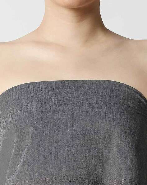 Wild Fable Women's Strapless Metallic Cropped Tube Top - Silver - (Medium)  : : Clothing, Shoes & Accessories