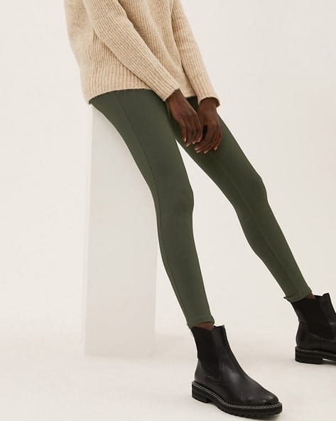 Buy Khaki Jeans Jeggings for Women by Marks Spencer Online
