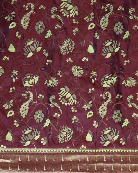 Buy Maroon Sarees for Women by GRIVA DESIGNER Online