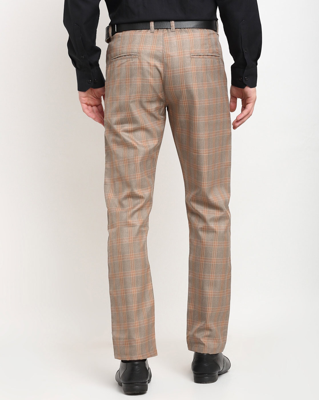 Light Brown Herringbone Tweed Trousers USA Warehouse - Tweedmaker