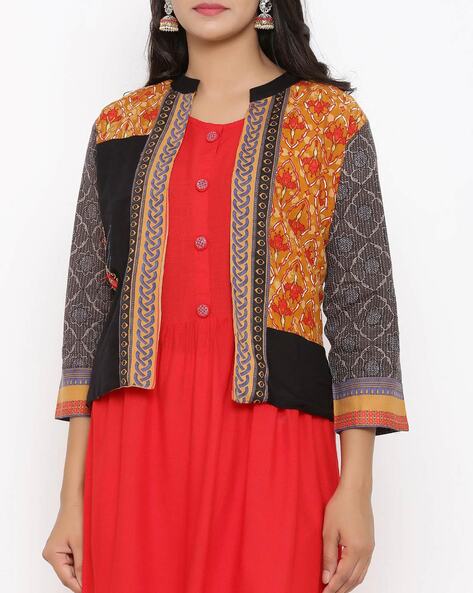 Ladies Designer Cotton Jacket Kurtis at Rs 750/piece | Jacket Over Kurti in  Lucknow | ID: 23501690673