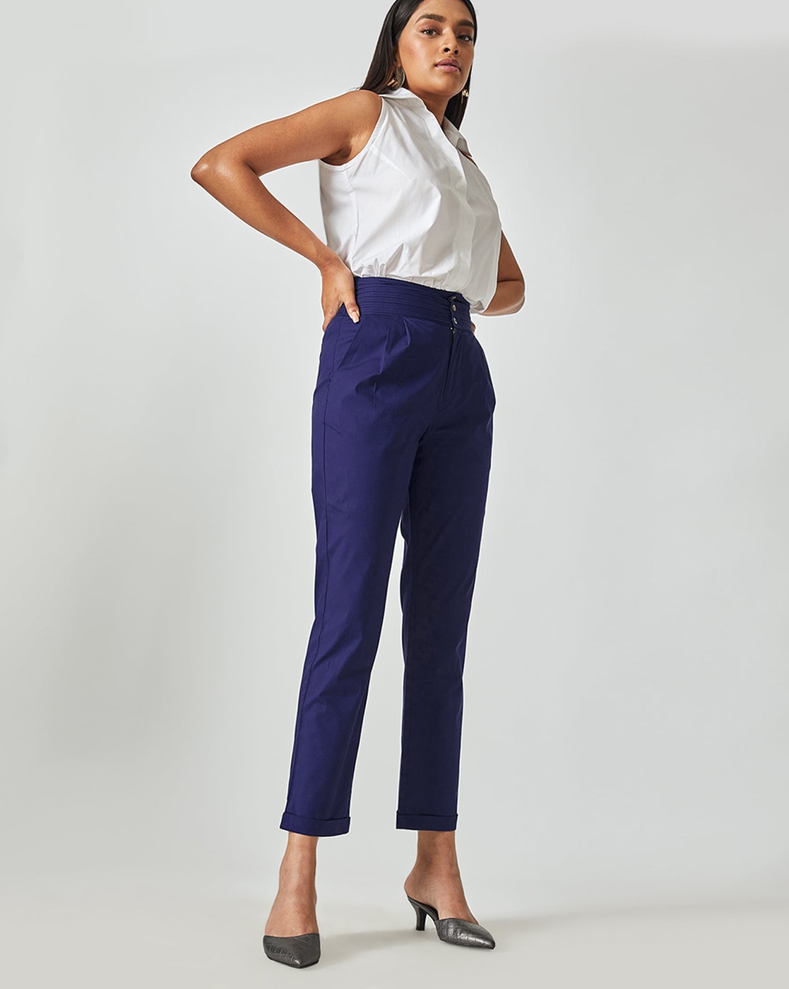 Buy Blue Pants for Women by The Label Life Online