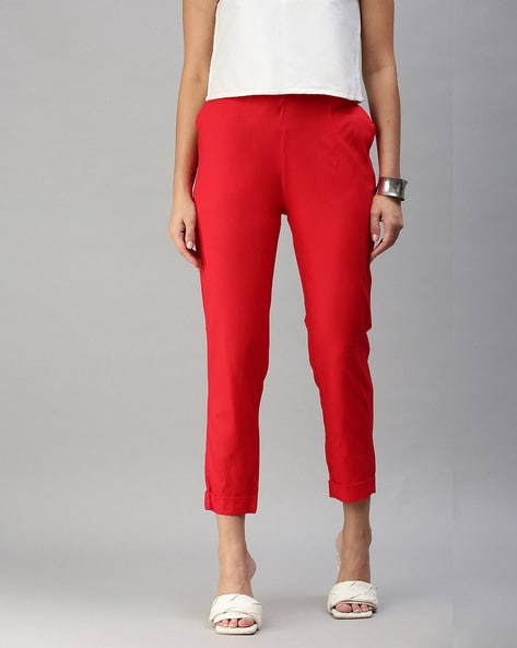 Buy Dark Grey Trousers & Pants for Women by DeMoza Online | Ajio.com