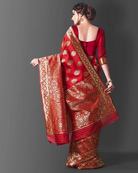 Buy Red Sarees for Women by WUXI Online