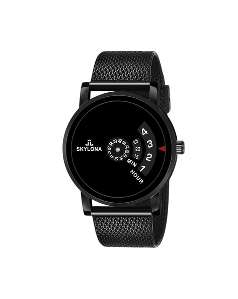 Skylona Classic Black Men minimalist Chronograph Watch