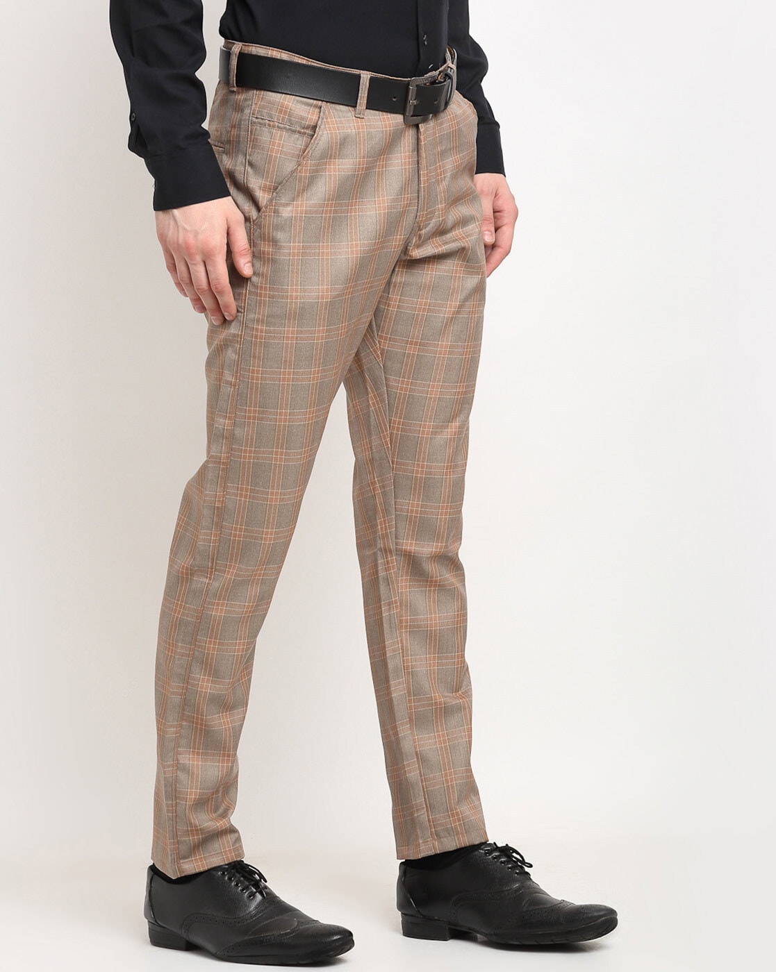 ERL Brown Check Trousers ERL
