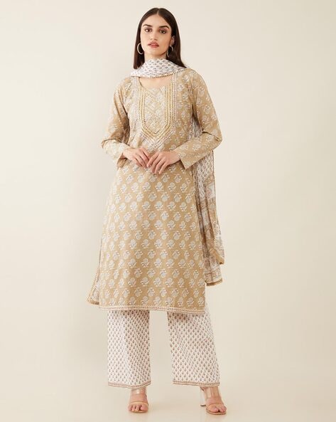 Floral Unstitched Dress Material Price in India