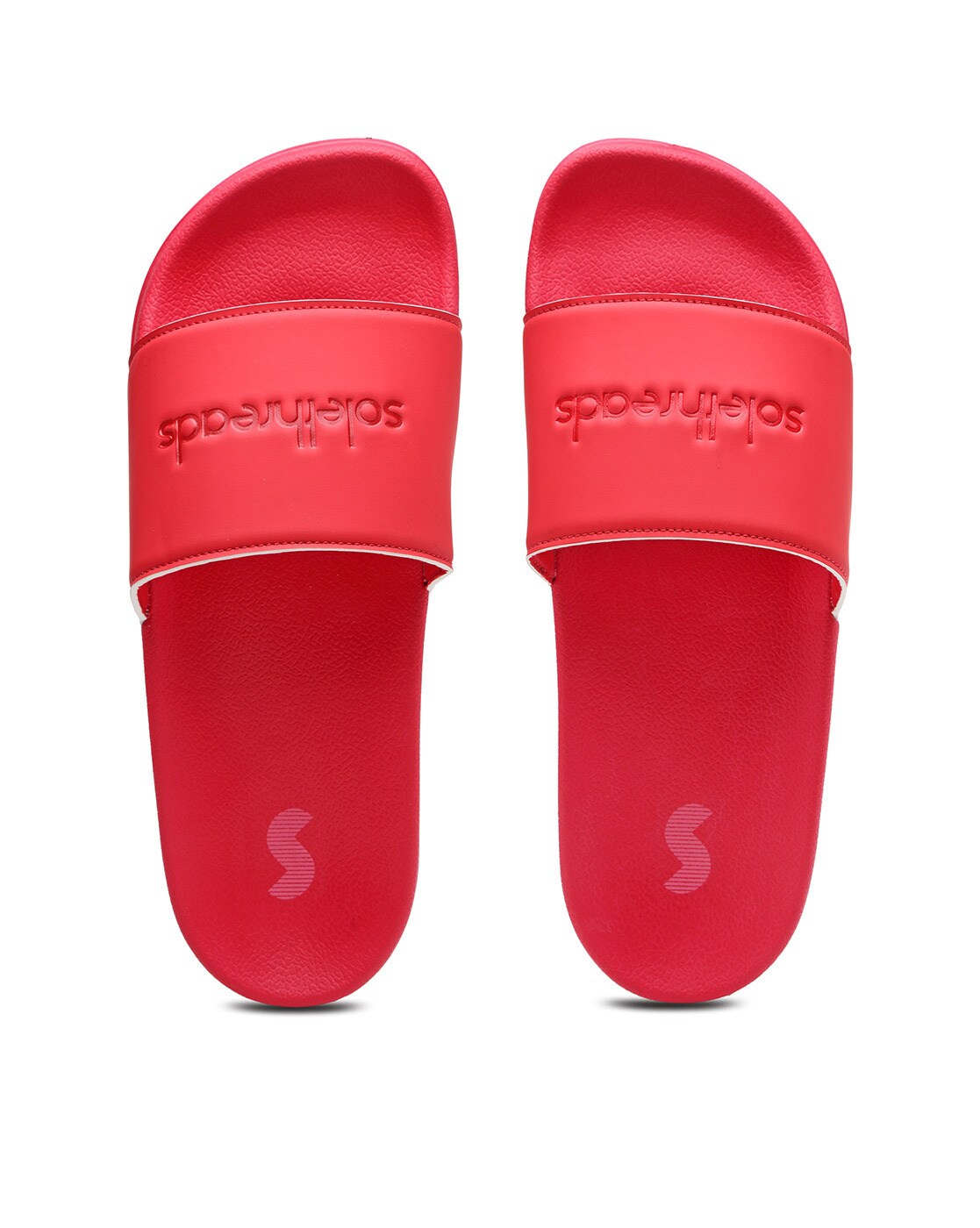 Mens red bottom discount slides