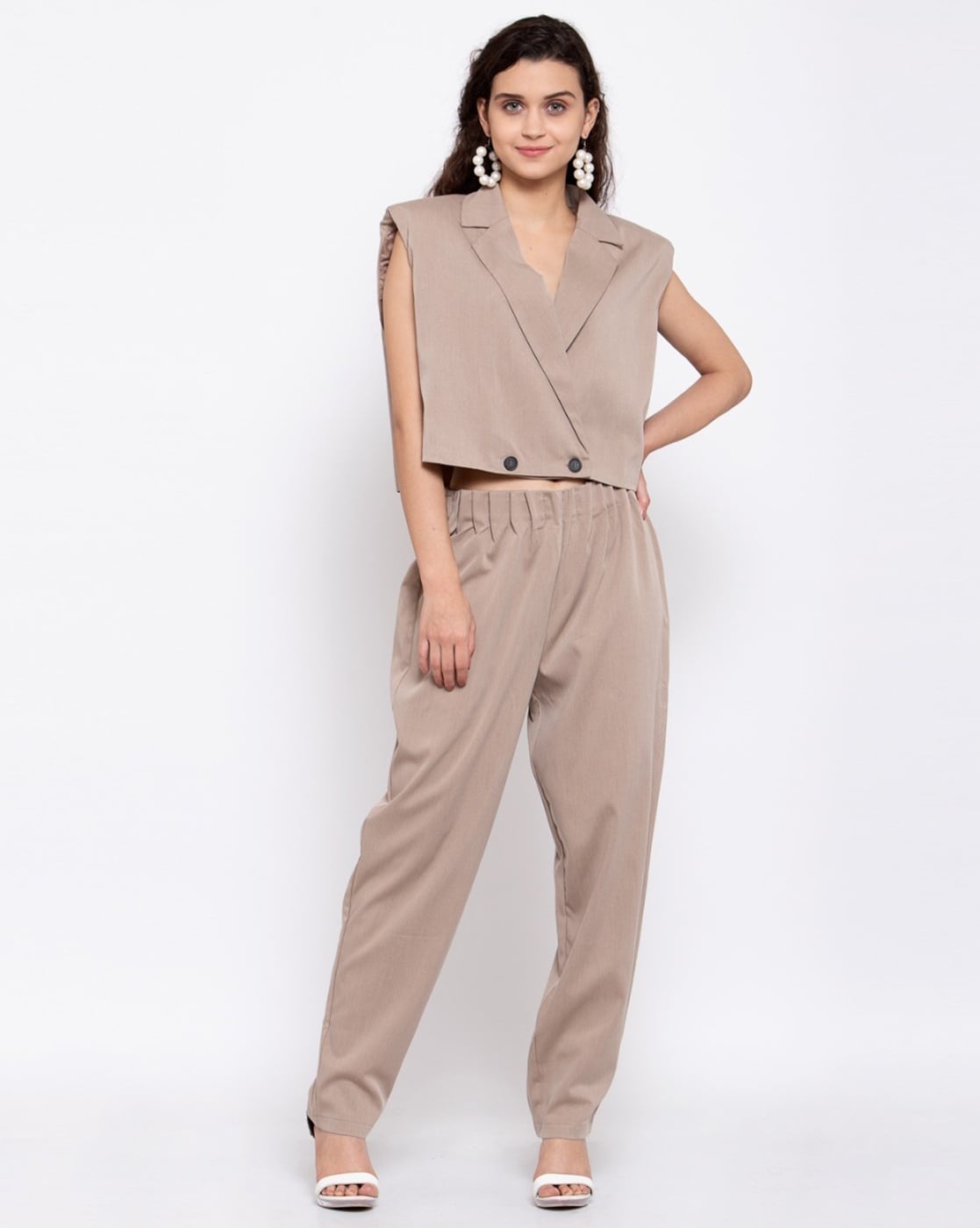 Buy Brown Fusion Wear Sets for Women by IKI CHIC Online